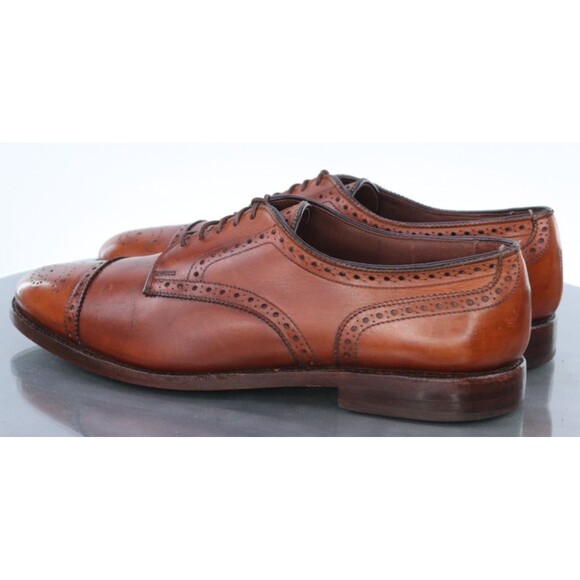 Allen Edmonds Sanford Men\'s Medallion Derby Dress Shoes Size 9.5 B Made in USA main image 10